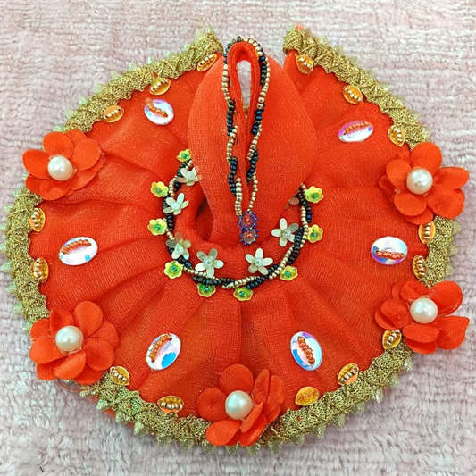 Sacred Saffron – Bal Krishna – Floral Elegance